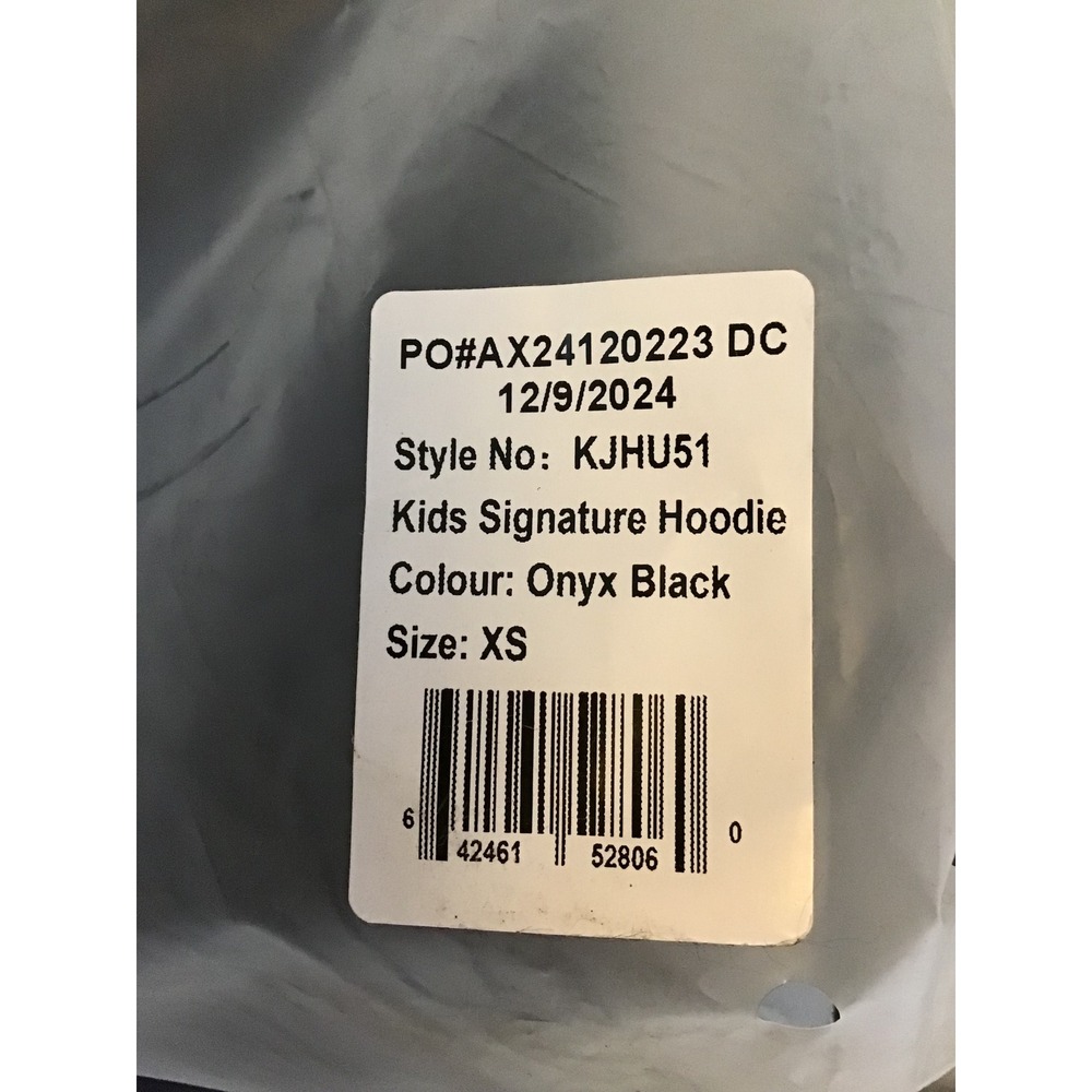 Comfrt Kids Onyx Black Long Sleeve Signature Hoodie Size XS NWT - Picture 10 of 11
